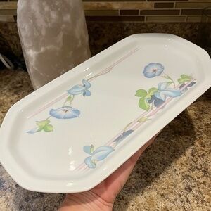 Vintage Westbury Morning Glory the Toscany 13” Bread Serving Platter Dish Japan